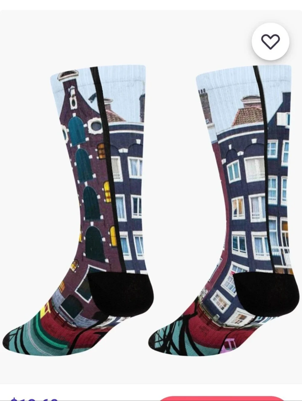 BICYCLE RIDING; In Amsterdam Holland Print SocksSocksWeLove Boutique M 38-44